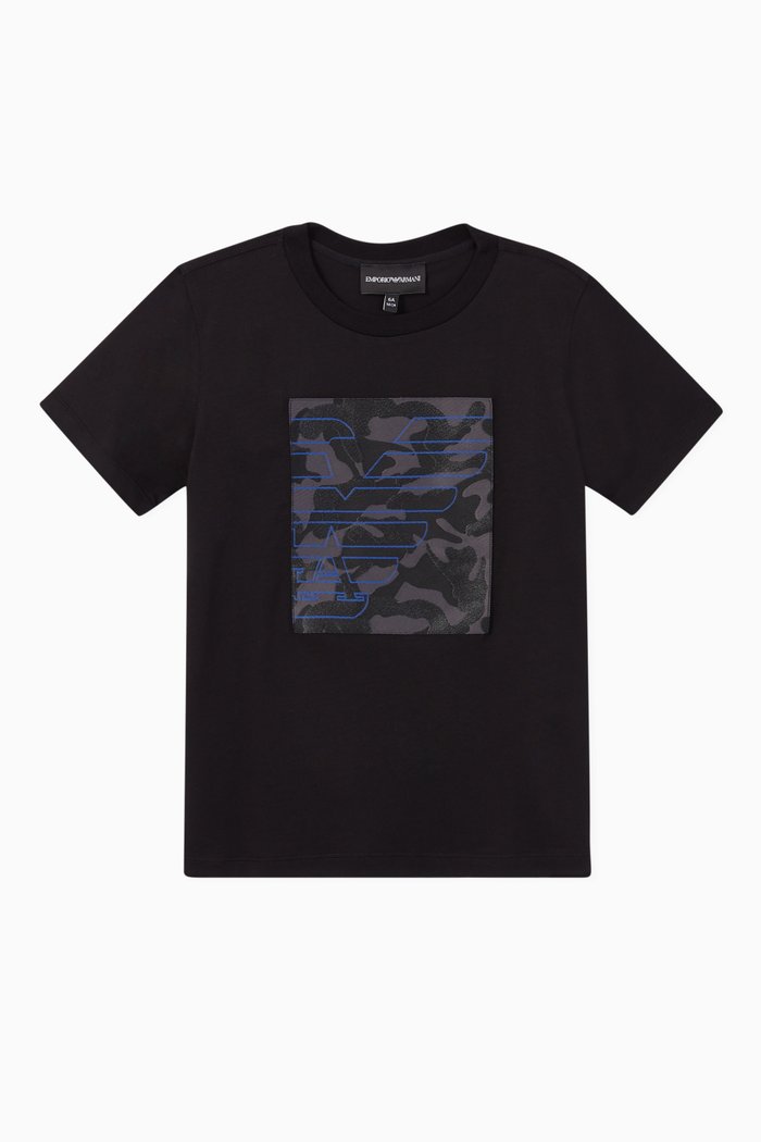 

Camo Eagle Jersey T-Shirt, Black