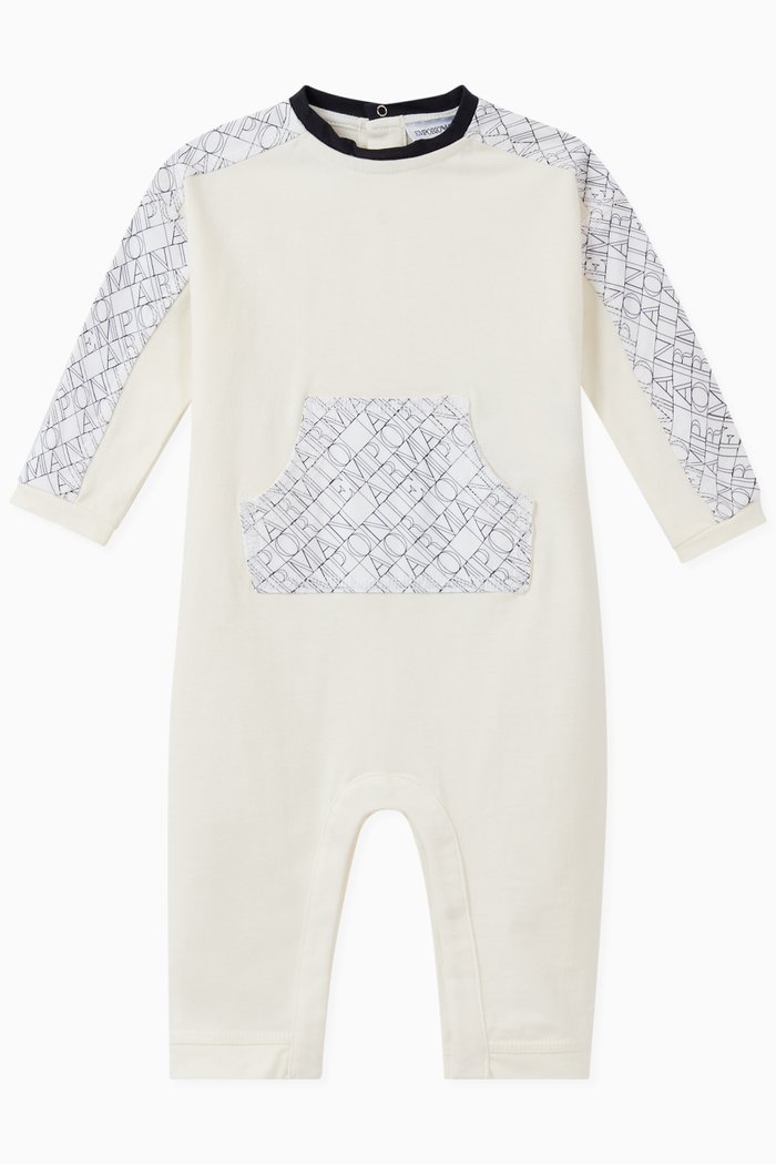 

EA Crossword Cotton Jumpsuit, White