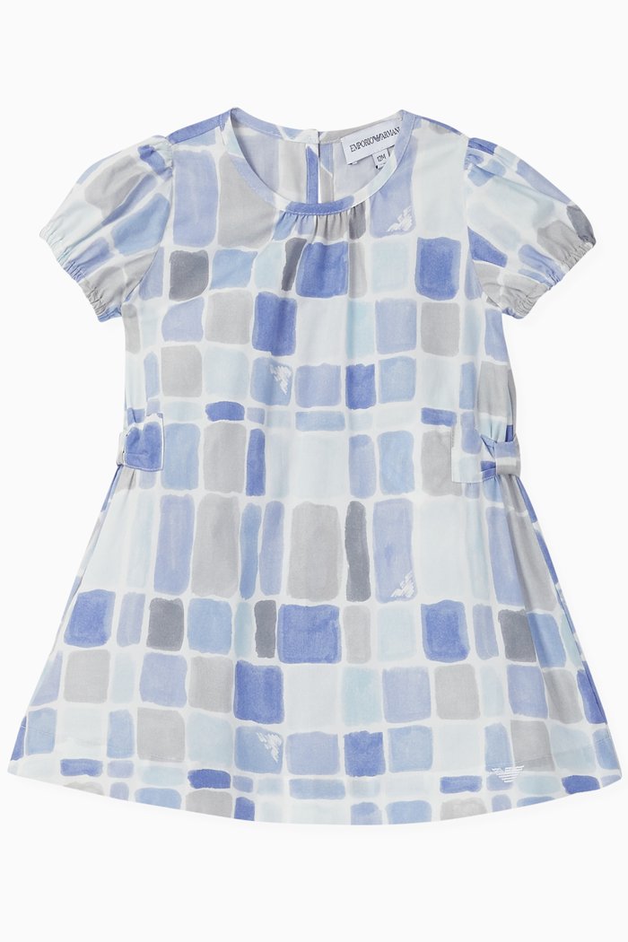 

Mosaic Cotton Dress, Purple