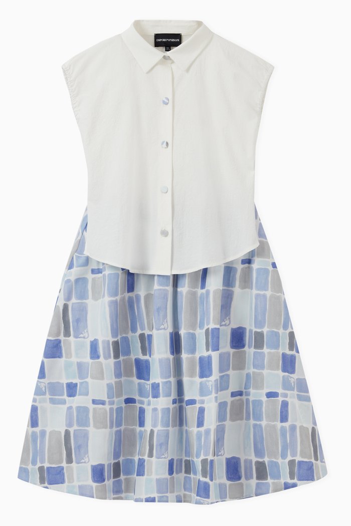 

Macro Rose Shirt Dress, Purple