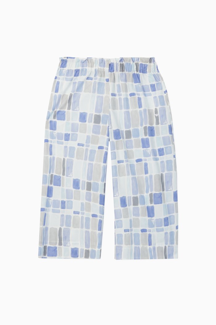 

Macro Rose Cotton-Blend Pants, Purple
