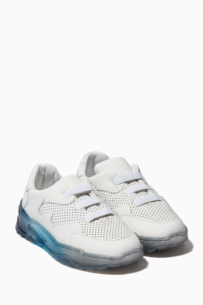 

Chunky Gel Sneakers in Leather, Blue