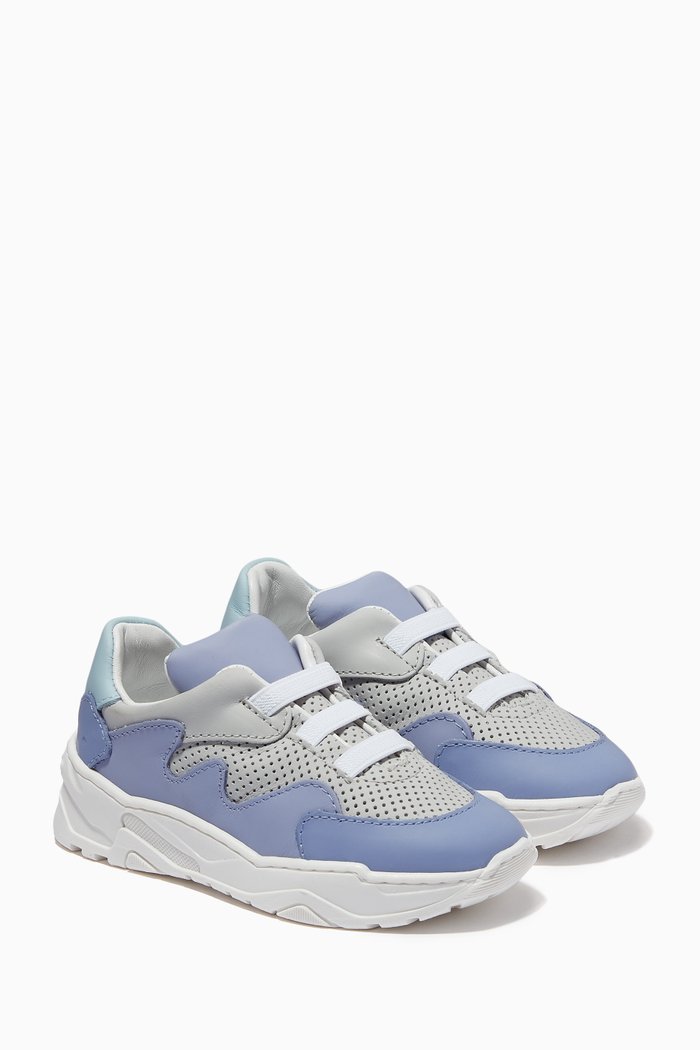 

Chunky Sneakers in Leather, Purple