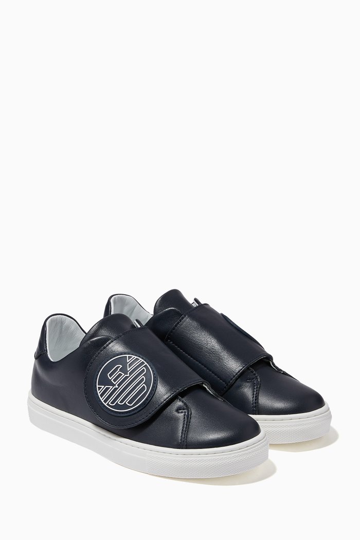 

EA Eagle Sneakers in Leather, Blue