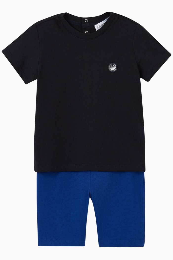 

EA Rubber Patch Jersey T-Shirt & Shorts, Blue