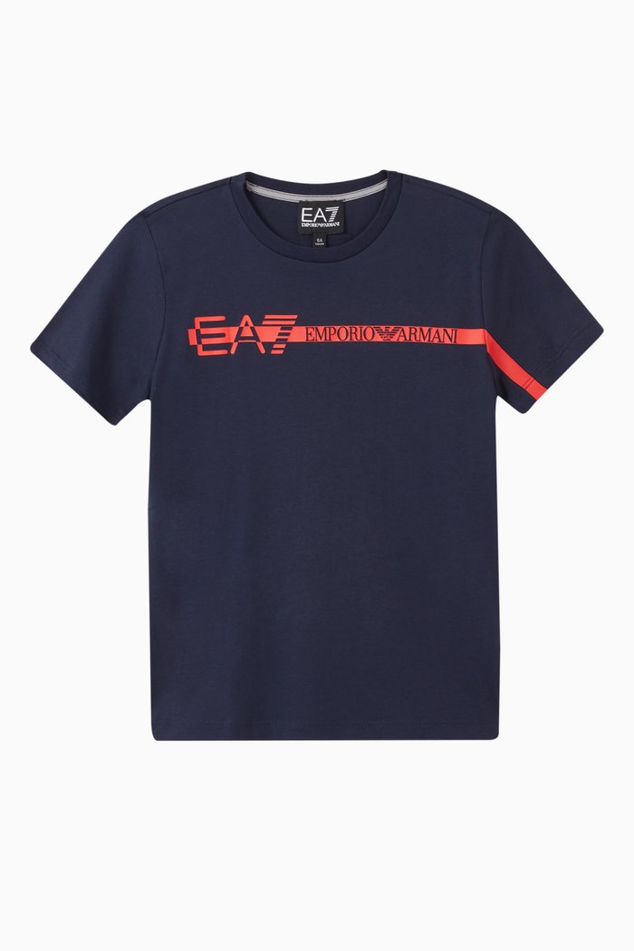 

EA7 Logo Band Jersey T-Shirt, Blue