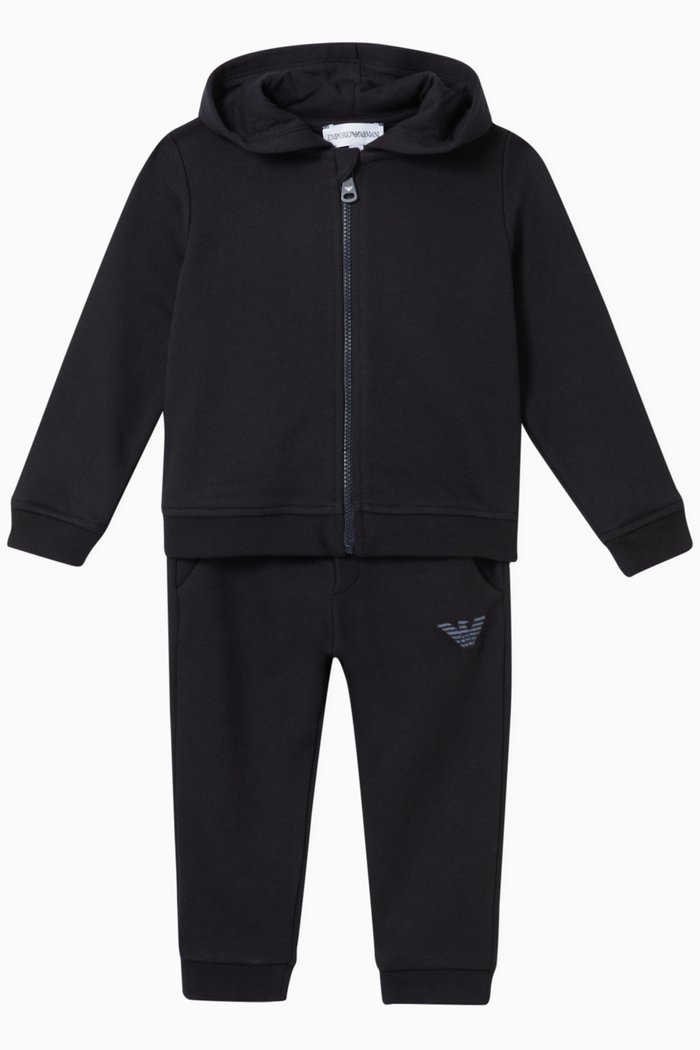 

EA Eagle Embroidered Jersey Tracksuit, Blue