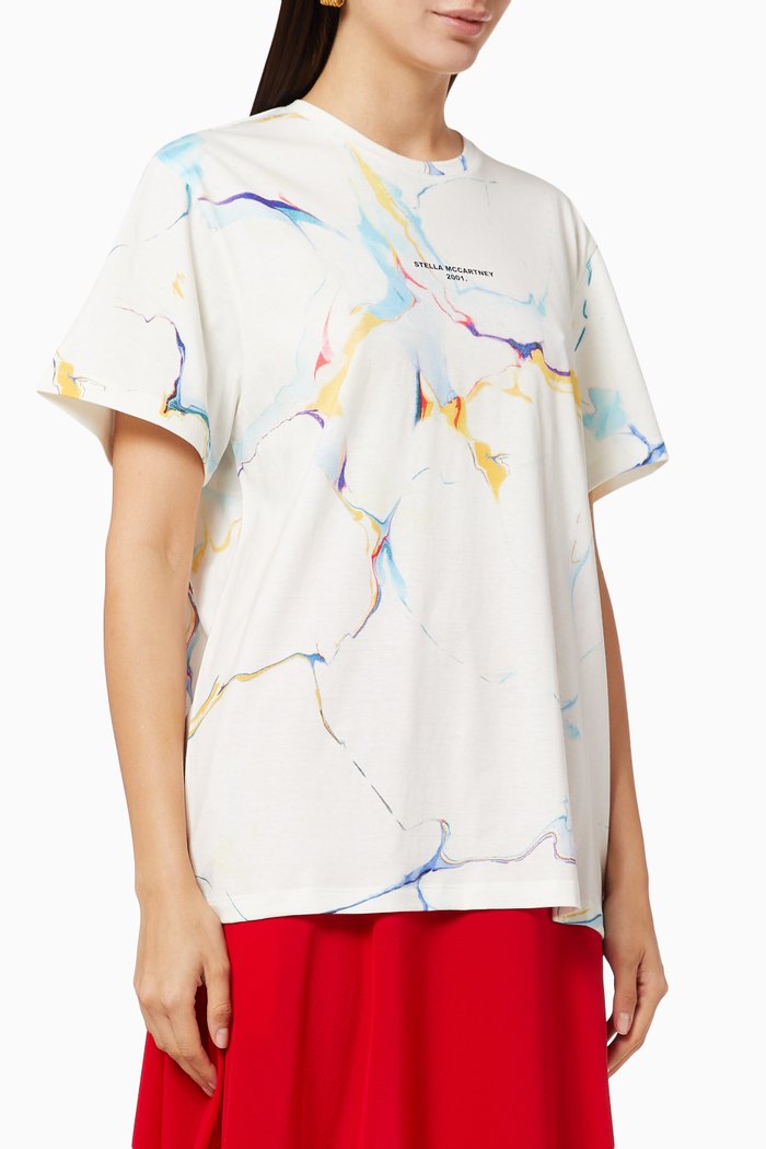 

Marble "Stella McCartney 2001." Organic Cotton T-Shirt, White