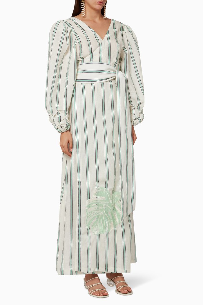 

Leticia Cotton Maxi Dress, Blue
