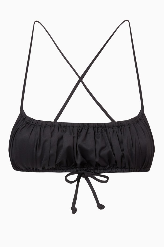 

Dreamy Bandeau Bikini Top, Black