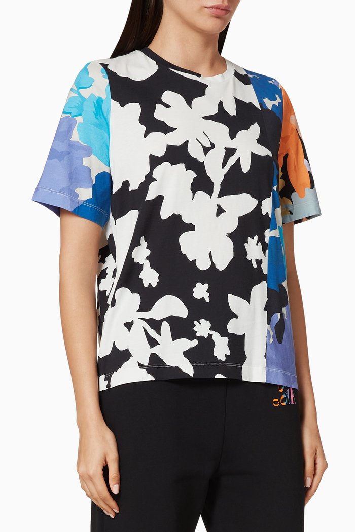 

Leonie Floral Organic Cotton T-Shirt, Multicolour