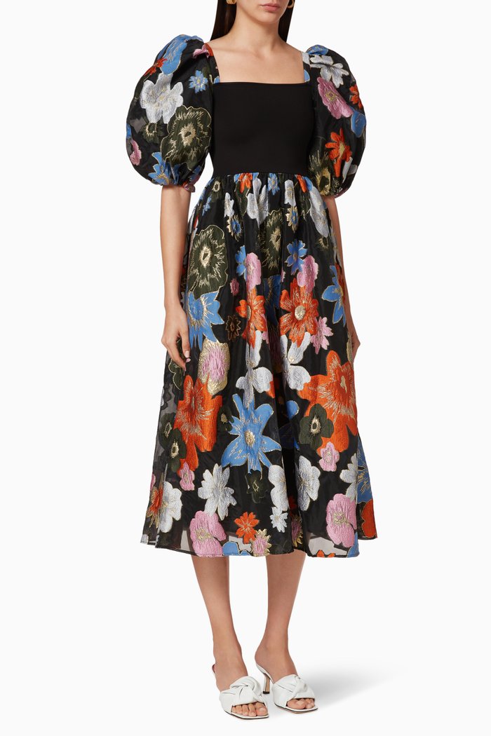 

Monika Floral Embroidery Dress, Multicolour