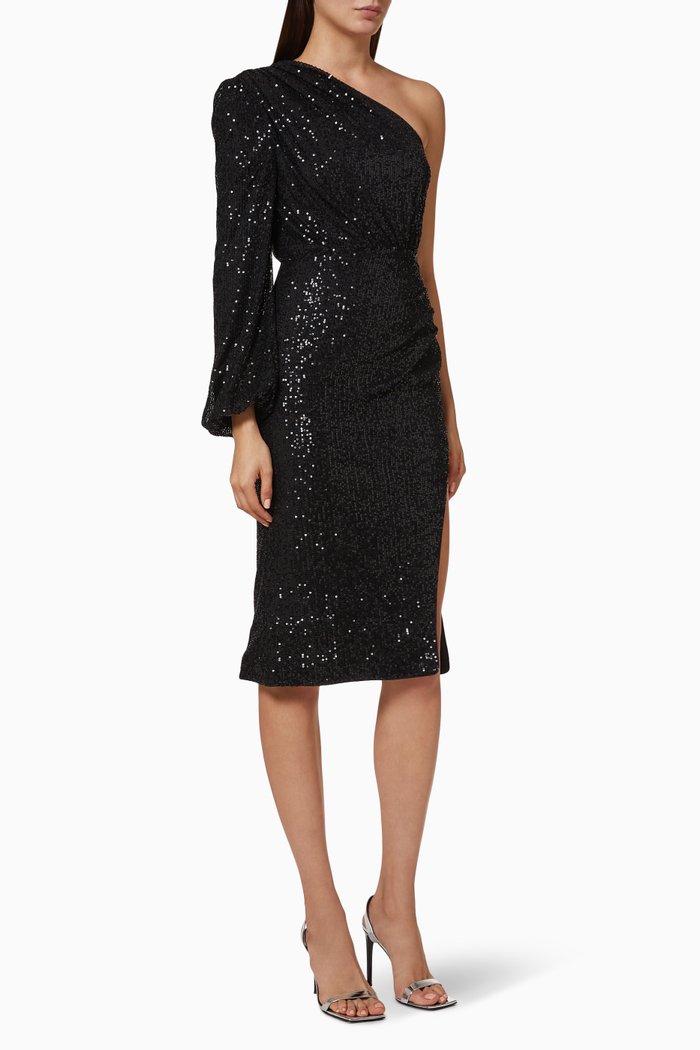 

The Braidie Sequinned Dress, Black