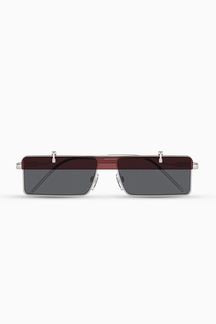 

Geometric Square Sunglasses in Metal, Silver