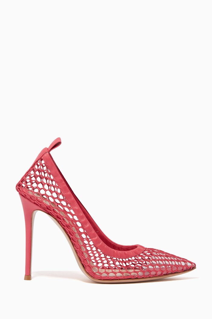Alisa 105 Pumps in Honeycomb Mesh, Pink