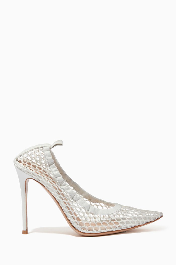 

Alisa 105 Pumps in Honeycomb Mesh, White