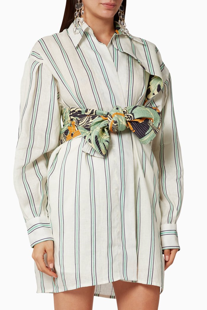 Barnes Linen Shirt, Blue