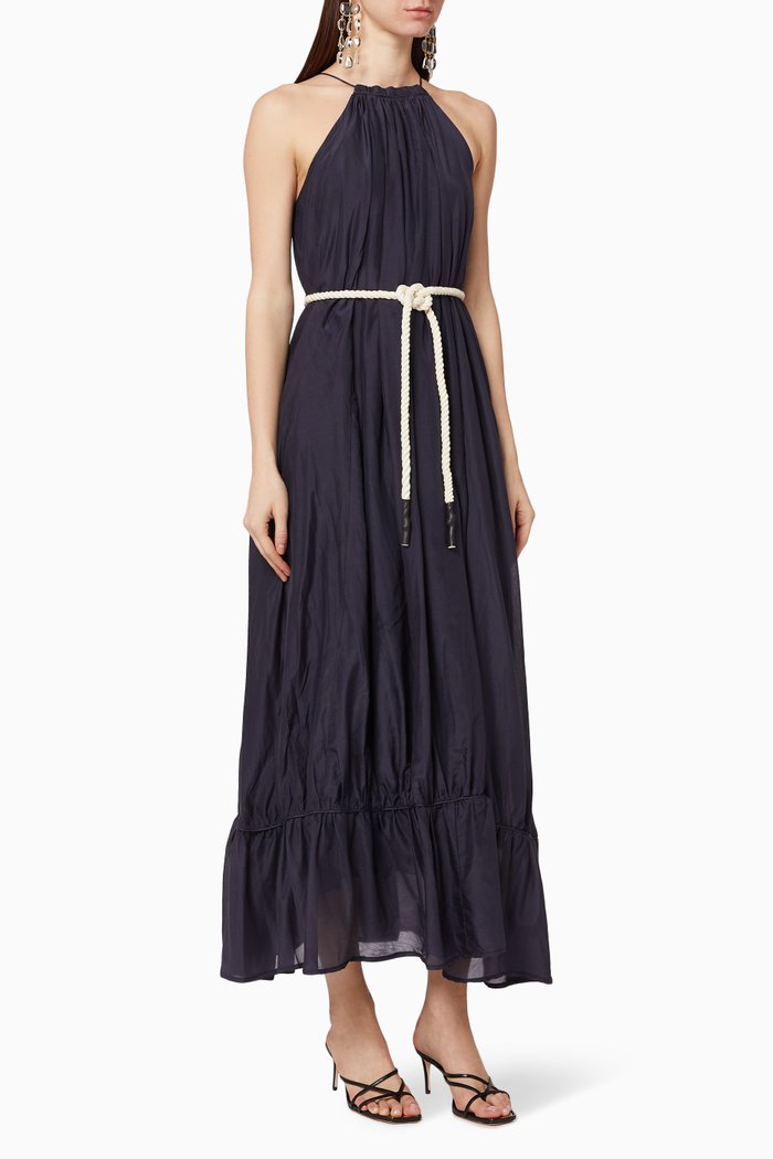 

Margherita Silk Dress, Blue