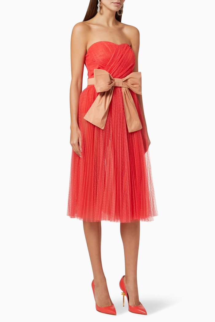 

Maxi Bow Tulle Dress, Black
