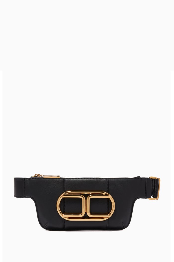 

Belt Bag in Faux Leather, Black