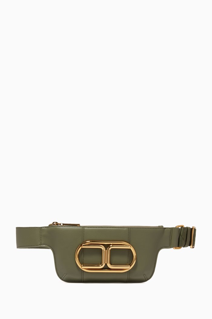 

Belt Bag in Faux Leather, Green