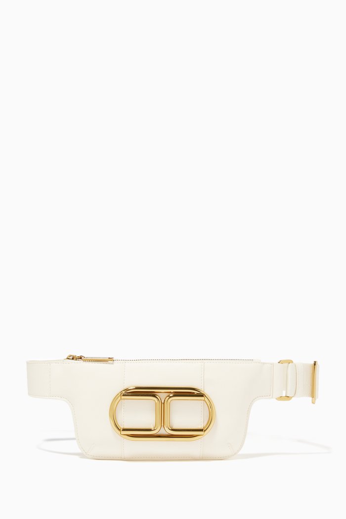 

Belt Bag in Faux Leather, White