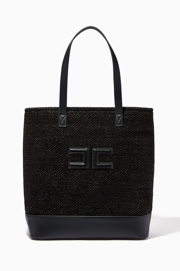 

Tote Bag in Chenille, Black