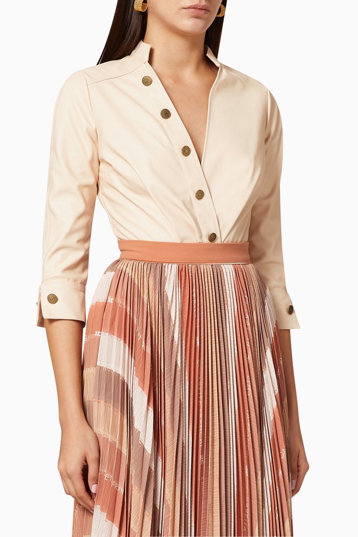 

Faux Leather Bodysuit, Neutral