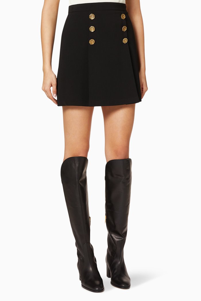 

Crêpe Mini Skirt, Black
