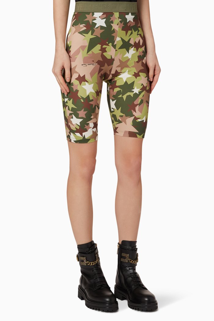 

Stars Nylon Shorts, Green
