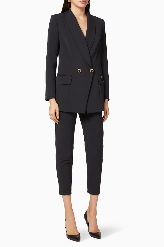 

Crêpe Suit Set, Black