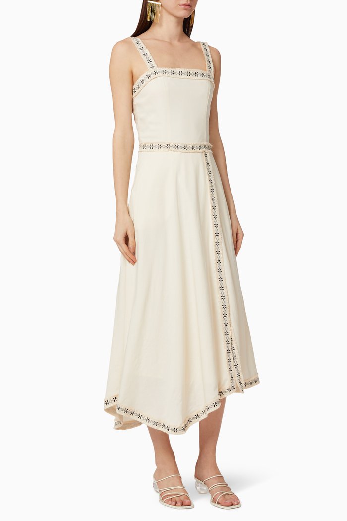 

Allegra Linen Dress, White