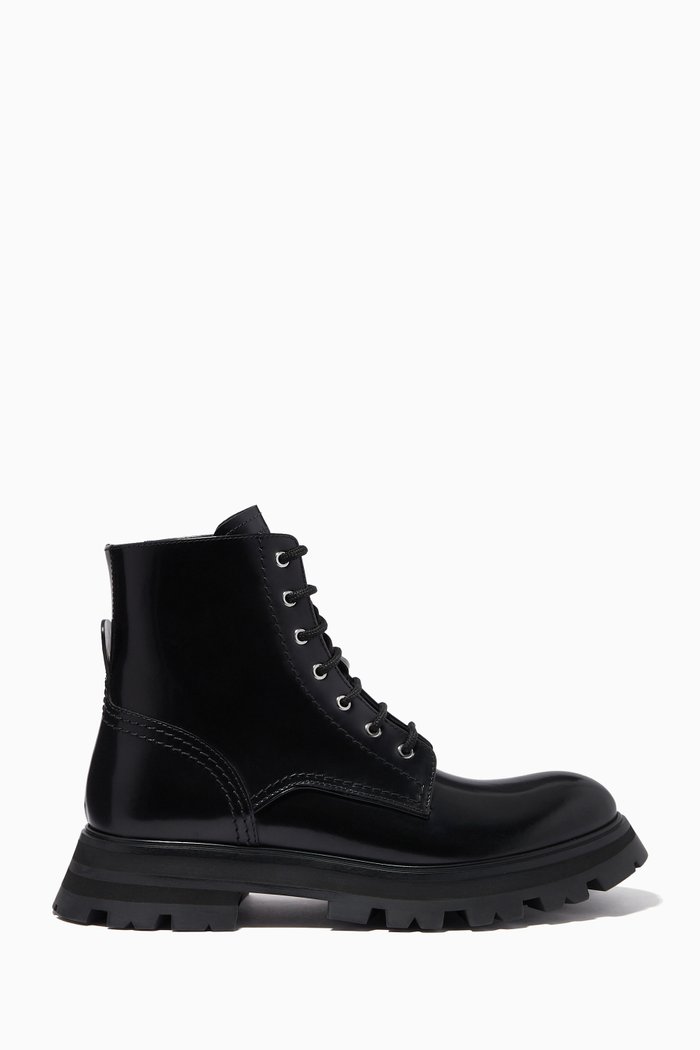 

Wander Ankle Boots in Leather, Black