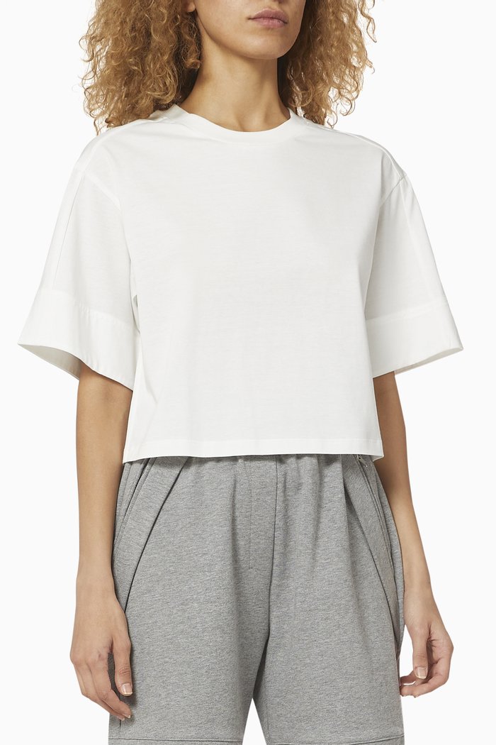 

Boxy Cotton T-Shirt, Neutral