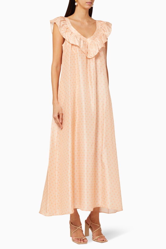 

15 Broderie Anglaise Cotton Dress, Neutral