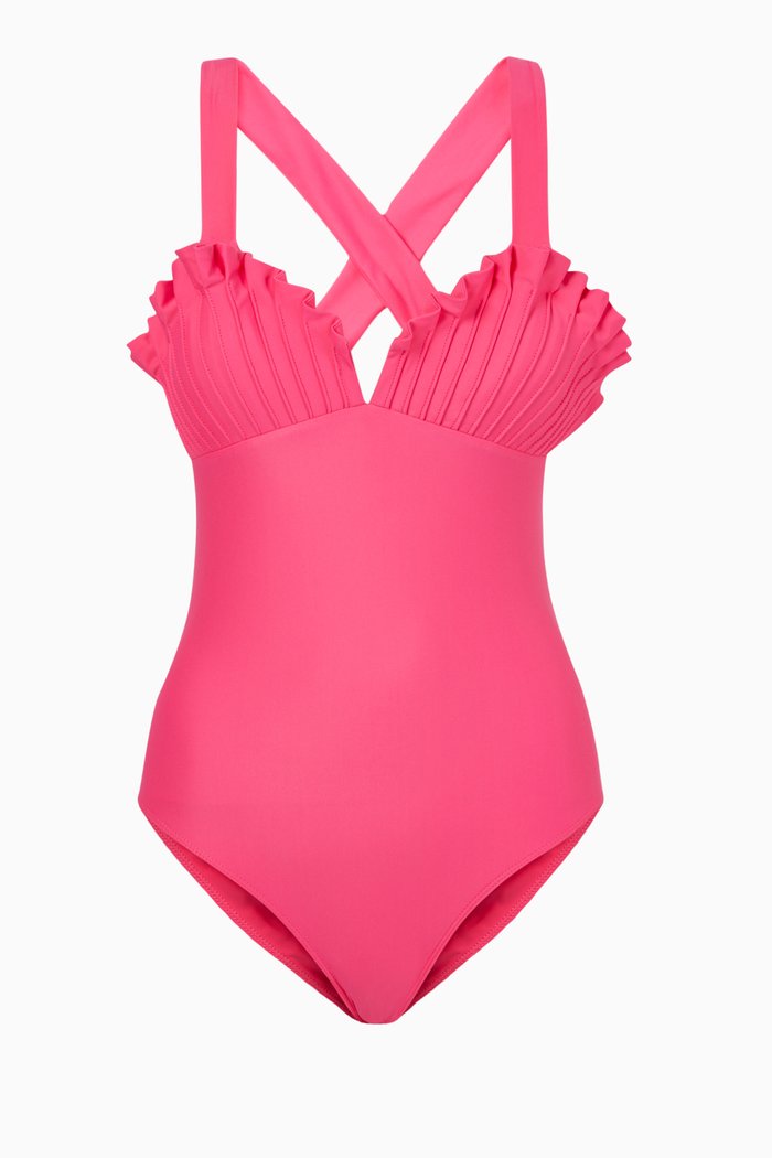 

Shell One-Piece Swimsuit, Pink