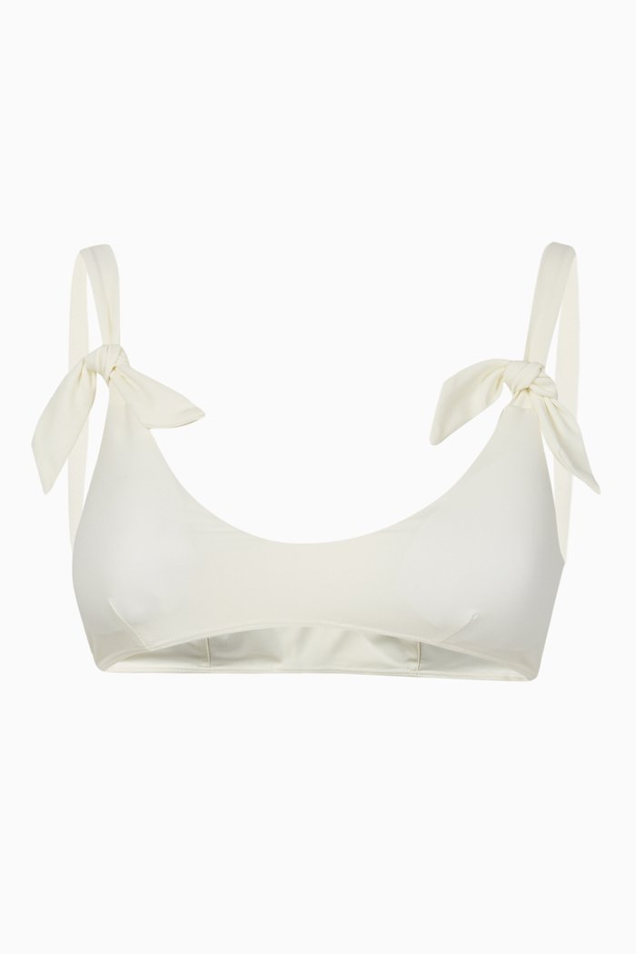 

Lucia Bikini Top, White