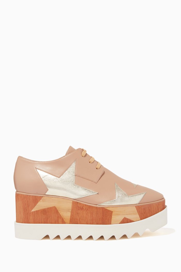 Elyse Platforms in Alter Leather, Neutral