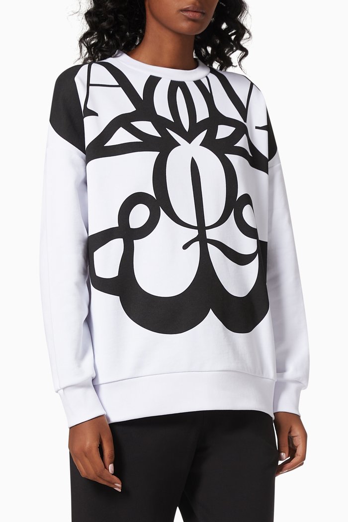

Exploded Seal Logo Sweatshirt in Cotton Jersey, Multicolour