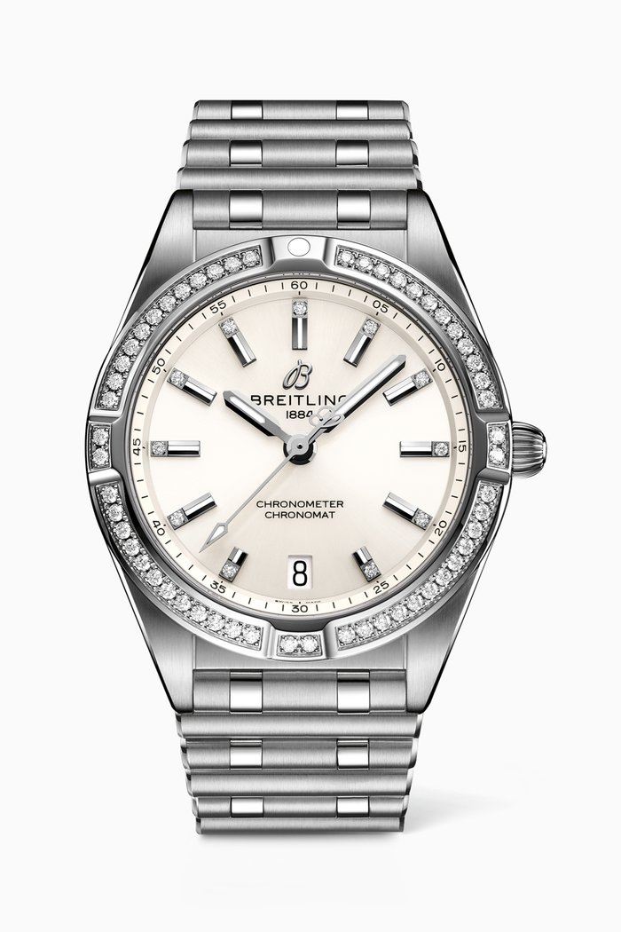 

Chronomat 32 with Diamonds, White