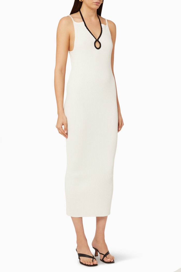 

Loop Ribbed Dress, Neutral