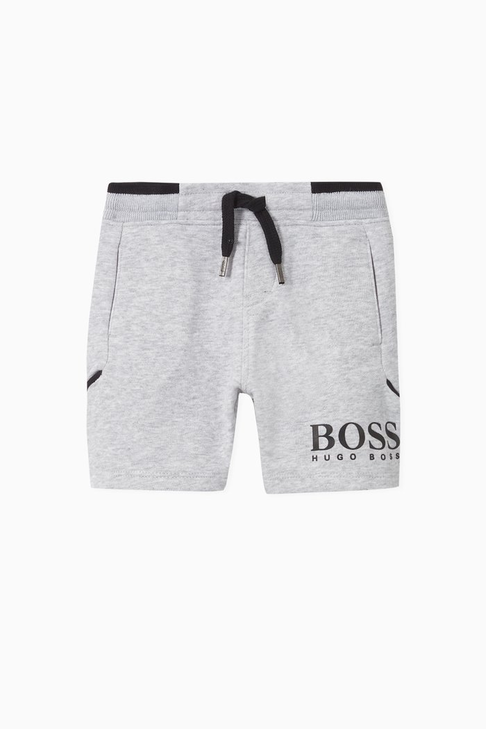 

Logo Shorts in Cotton Jersey, Grey