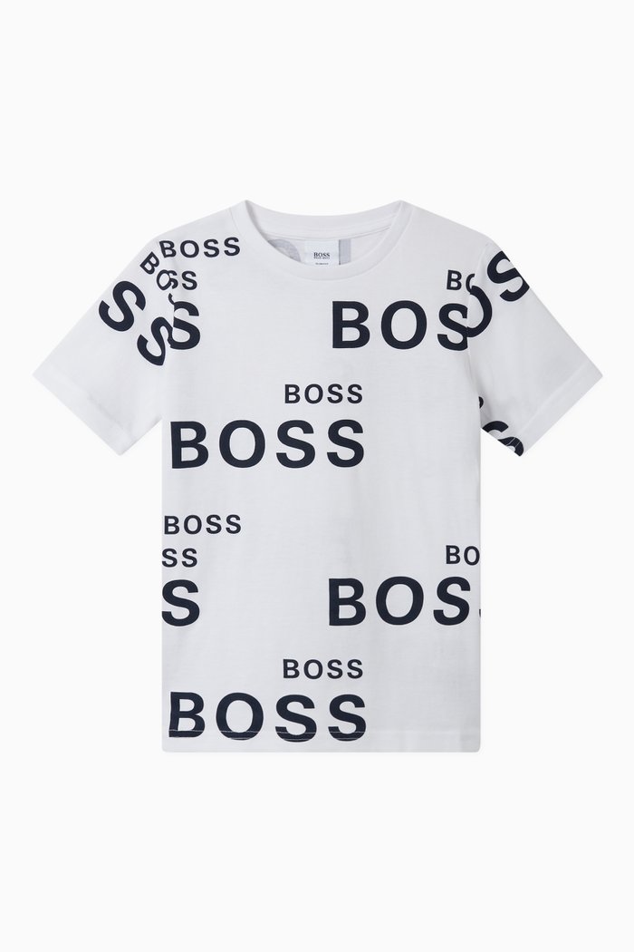 

All-Over Logo Printed T-Shirt, White