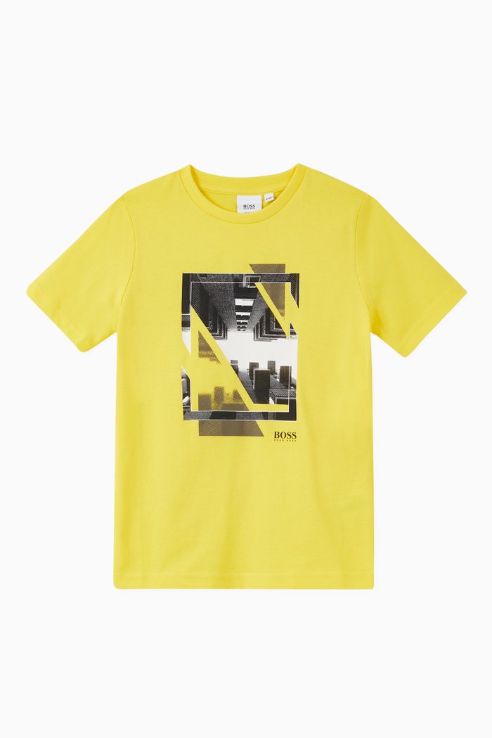 

Graphic T-shirt in Cotton, Yellow