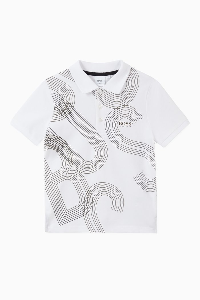 

Logo Polo T-shirt in Cotton, White