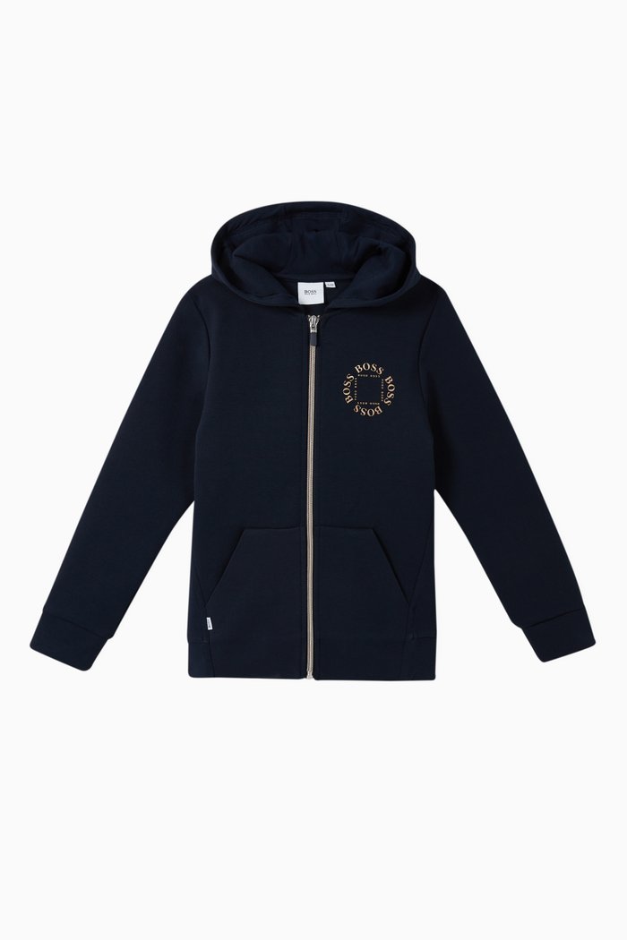 

Disk Logo Full Zip Hoodie, Blue