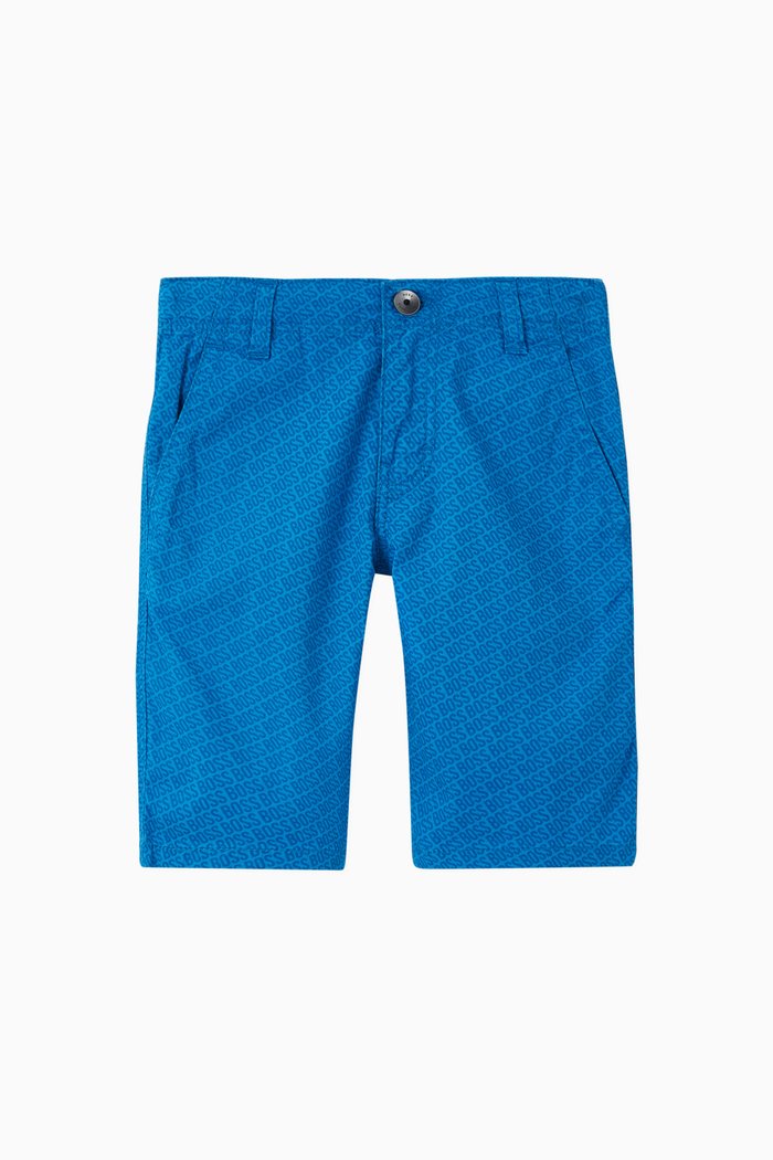

Logo Shorts in Cotton, Blue