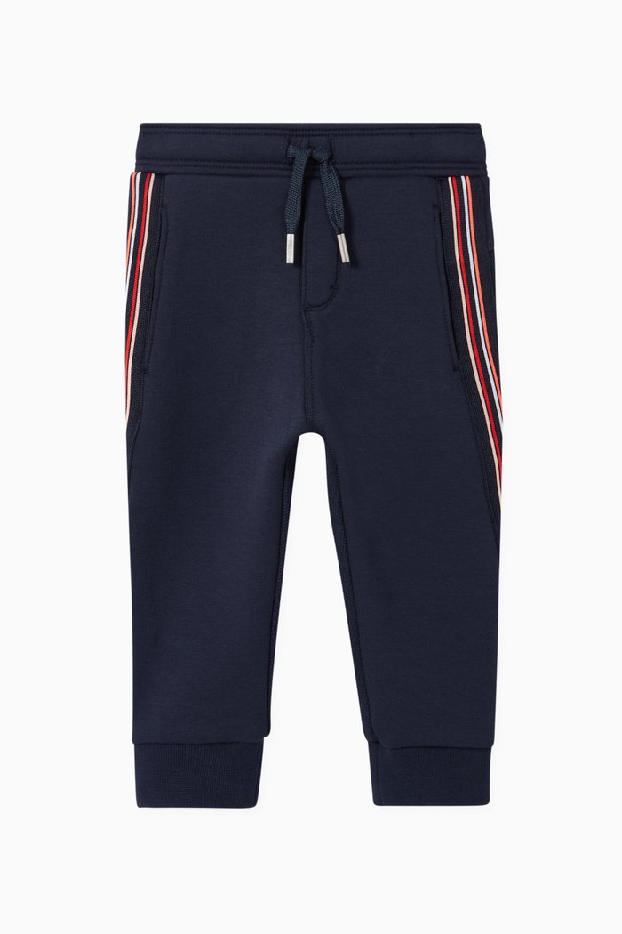 

Striped Cotton Sweatpants, Blue