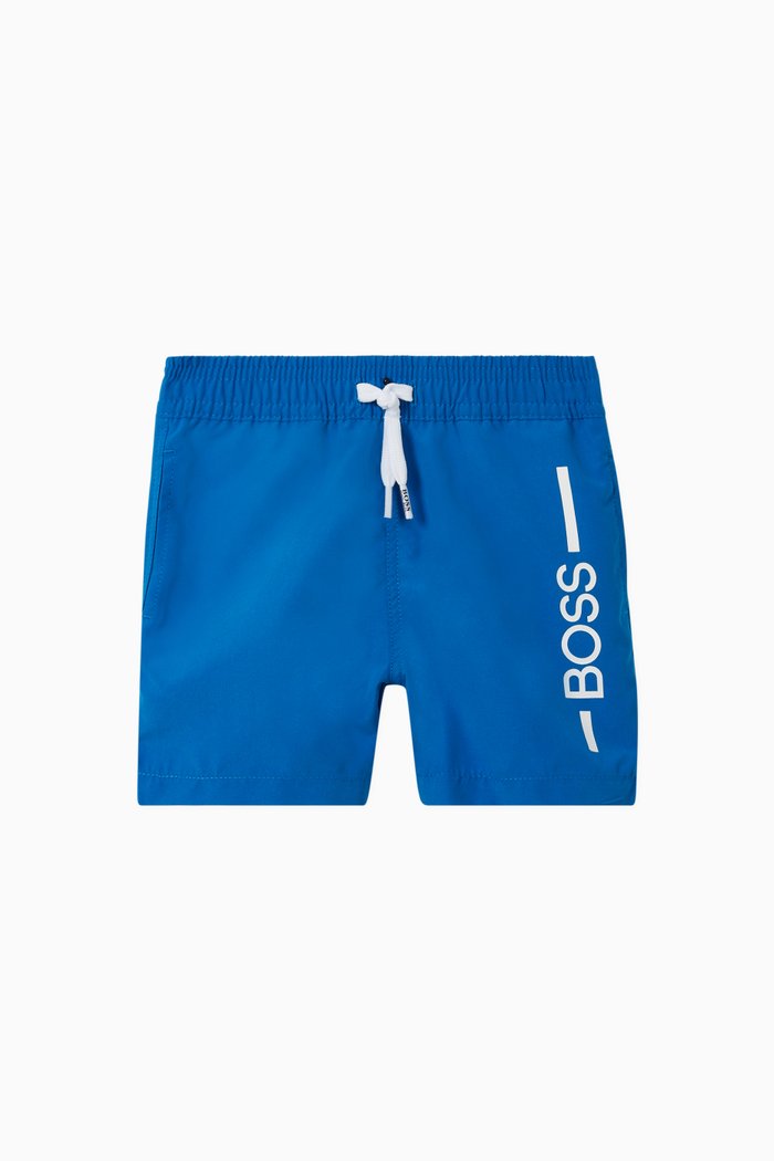 

Logo Print Swimtrunks, Blue