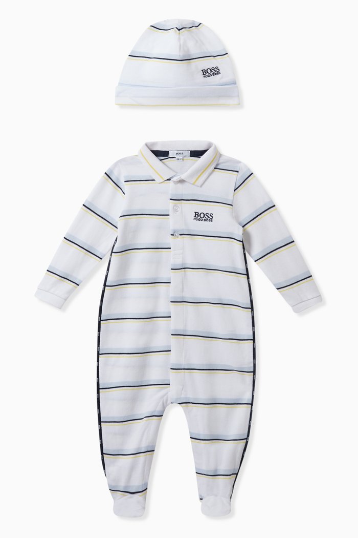 

Striped Pyjama Set, White